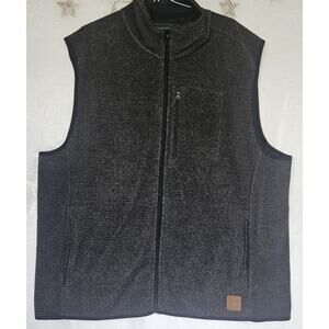 Field & Stream Mens XLarge Fleece Sleeveless Ribbed Vest Logo Outdoors Utility